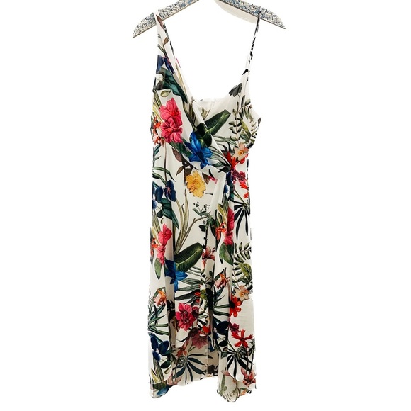 Parker White Sardinia High Low Midi Dress medium floral - Picture 2 of 12